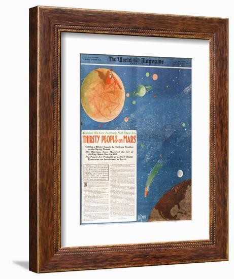 Canals on Mars, 1906-Science Source-Framed Premium Giclee Print