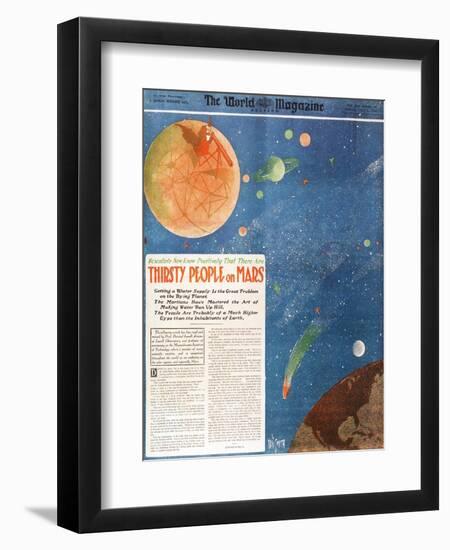 Canals on Mars, 1906-Science Source-Framed Premium Giclee Print