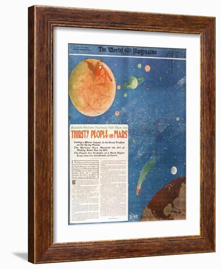 Canals on Mars, 1906-Science Source-Framed Giclee Print