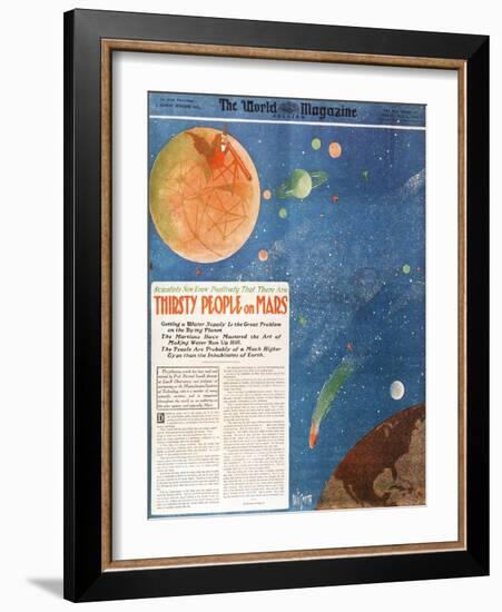 Canals on Mars, 1906-Science Source-Framed Giclee Print