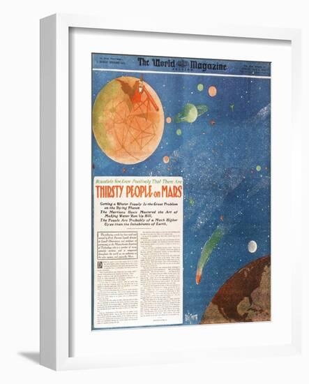 Canals on Mars, 1906-Science Source-Framed Giclee Print