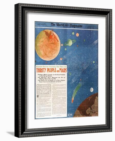 Canals on Mars, 1906-Science Source-Framed Giclee Print