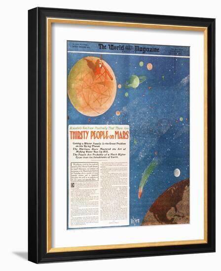 Canals on Mars, 1906-Science Source-Framed Giclee Print