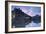 Canalside cafes on Leie Canal at sunset, Ghent, Flanders, Belgium, Europe-Ian Trower-Framed Photographic Print