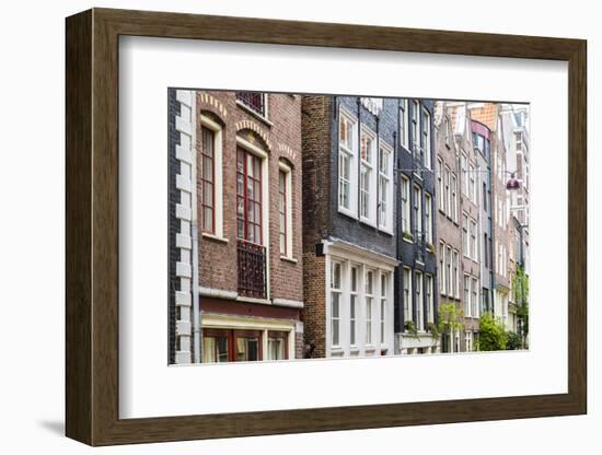 Canalside Houses, Amsterdam, Netherlands, Europe-Amanda Hall-Framed Photographic Print