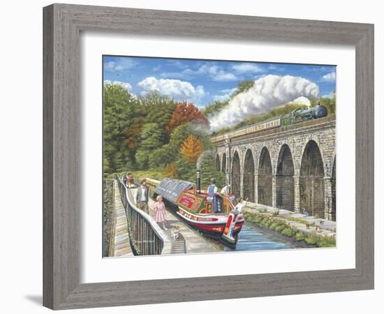 Canalside Memories-Trevor Mitchell-Framed Giclee Print