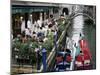 Canalside Restaurant, Venice, Veneto, Italy-Michael Short-Mounted Photographic Print