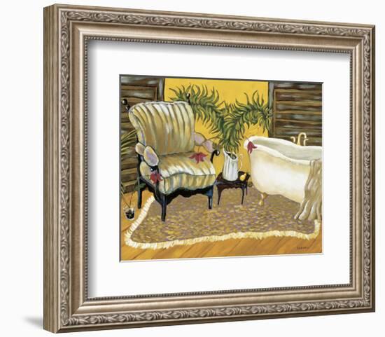 Canary Bath-Krista Sewell-Framed Giclee Print