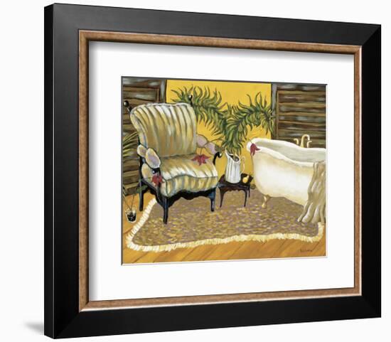 Canary Bath-Krista Sewell-Framed Giclee Print