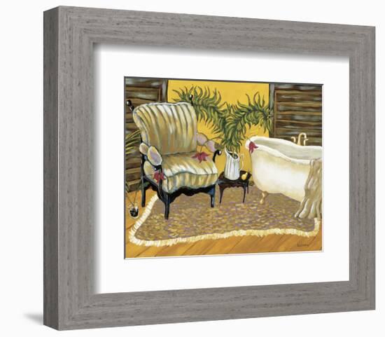 Canary Bath-Krista Sewell-Framed Giclee Print