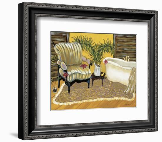 Canary Bath-Krista Sewell-Framed Giclee Print