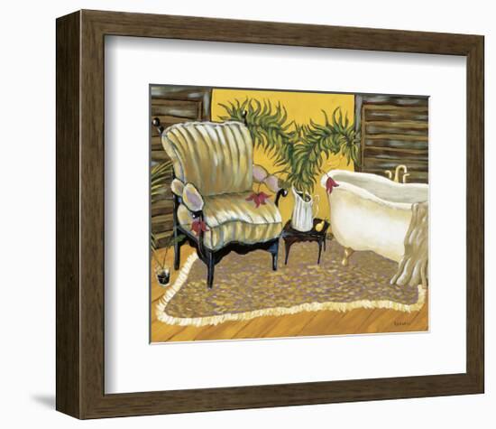 Canary Bath-Krista Sewell-Framed Giclee Print