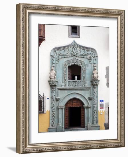 Canary Islands, Gran Canaria, Las Palmas De Gran Canaria, Vegueta, Casa Museo De Cristobal Colon-Michele Falzone-Framed Photographic Print