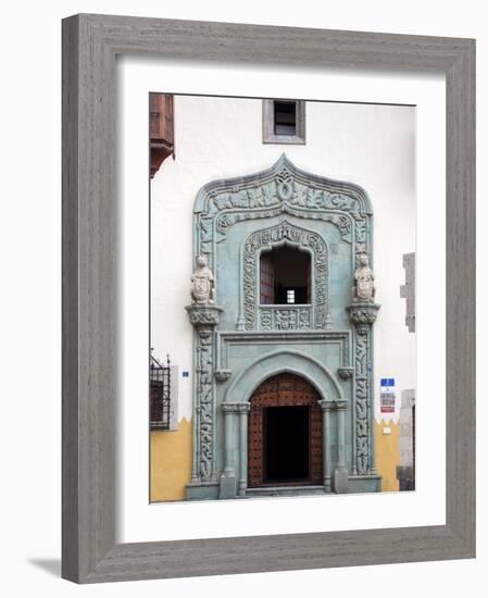 Canary Islands, Gran Canaria, Las Palmas De Gran Canaria, Vegueta, Casa Museo De Cristobal Colon-Michele Falzone-Framed Photographic Print