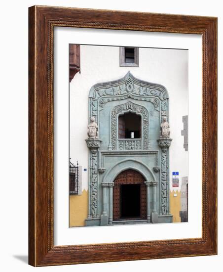 Canary Islands, Gran Canaria, Las Palmas De Gran Canaria, Vegueta, Casa Museo De Cristobal Colon-Michele Falzone-Framed Photographic Print