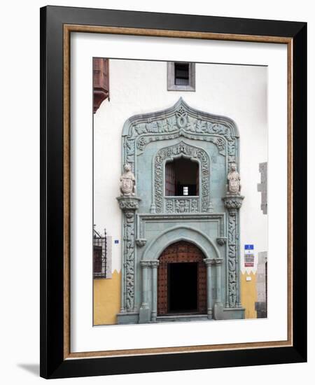 Canary Islands, Gran Canaria, Las Palmas De Gran Canaria, Vegueta, Casa Museo De Cristobal Colon-Michele Falzone-Framed Photographic Print