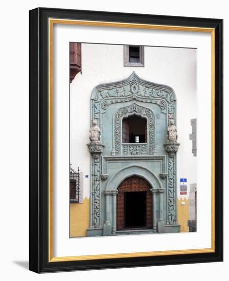 Canary Islands, Gran Canaria, Las Palmas De Gran Canaria, Vegueta, Casa Museo De Cristobal Colon-Michele Falzone-Framed Photographic Print