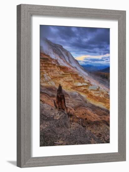 Canary Springs Drama, Yellowstone National Park, Wyoming-Vincent James-Framed Photographic Print