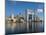 Canary Wharf cityscape, Docklands, London, England, United Kingdom, Europe-Charles Bowman-Mounted Photographic Print