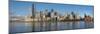 Canary Wharf cityscape panorama, Docklands, London, England, United Kingdom, Europe-Charles Bowman-Mounted Photographic Print