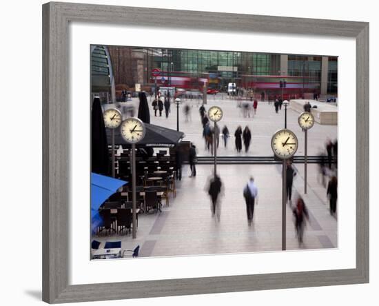 Canary Wharf, Docklands, London, England-Jon Arnold-Framed Photographic Print