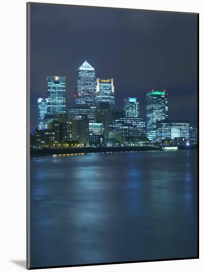 Canary Wharf, Docklands, Viewed from Wapping, London, England, United Kingdom, Europe-Wogan David-Mounted Photographic Print