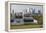 Canary Wharf from Greenwich Park, London, 2009-Peter Thompson-Framed Premier Image Canvas