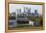 Canary Wharf from Greenwich Park, London, 2009-Peter Thompson-Framed Premier Image Canvas