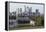 Canary Wharf from Greenwich Park, London, 2009-Peter Thompson-Framed Premier Image Canvas