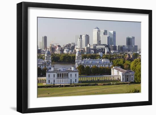 Canary Wharf from Greenwich Park, London, 2009-Peter Thompson-Framed Photographic Print