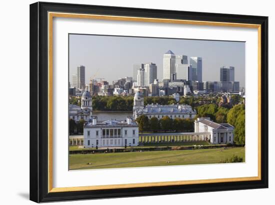 Canary Wharf from Greenwich Park, London, 2009-Peter Thompson-Framed Photographic Print