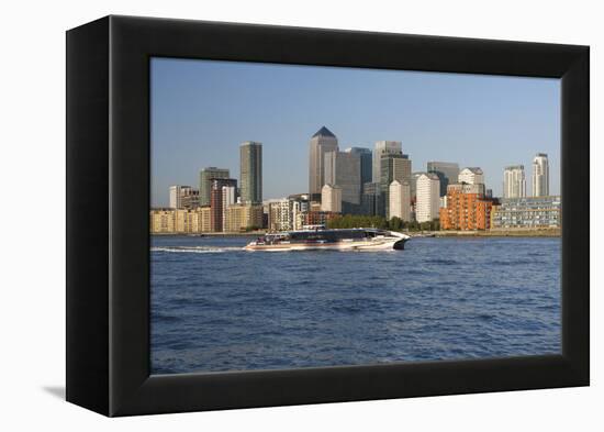 Canary Wharf, London, 2009-Peter Thompson-Framed Premier Image Canvas