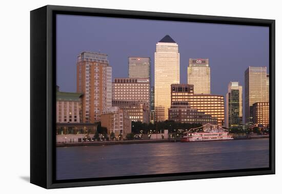 Canary Wharf, London, 2009-Peter Thompson-Framed Premier Image Canvas