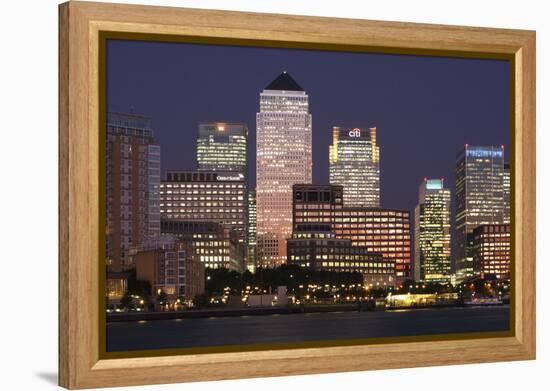 Canary Wharf, London, 2009-Peter Thompson-Framed Premier Image Canvas