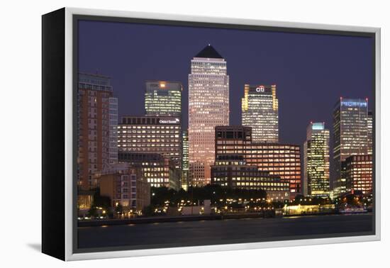 Canary Wharf, London, 2009-Peter Thompson-Framed Premier Image Canvas