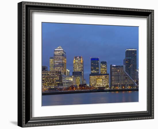 Canary Wharf, London Docklands, London, England, United Kingdom, Europe-Graham Lawrence-Framed Photographic Print