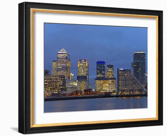 Canary Wharf, London Docklands, London, England, United Kingdom, Europe-Graham Lawrence-Framed Photographic Print