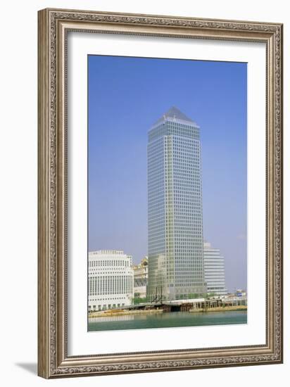 Canary Wharf Tower, Docklands, London-David Parker-Framed Photographic Print