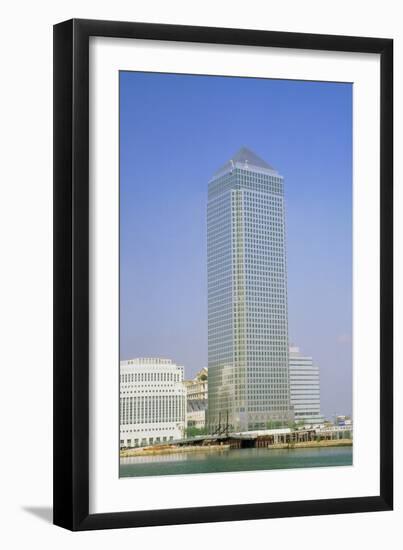 Canary Wharf Tower, Docklands, London-David Parker-Framed Photographic Print