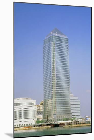Canary Wharf Tower, Docklands, London-David Parker-Mounted Photographic Print