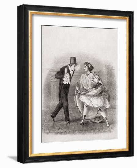 Cancan Dancer-null-Framed Giclee Print