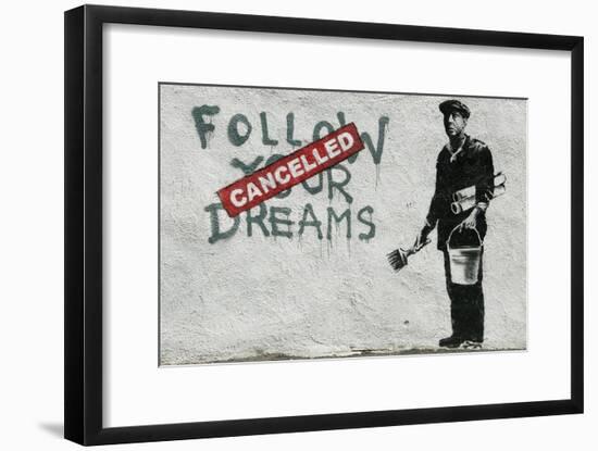 Cancelled Dreams-Banksy-Framed Premium Giclee Print