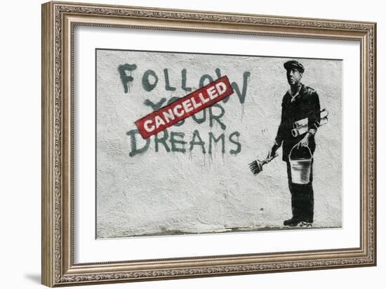 Cancelled Dreams-Banksy-Framed Giclee Print