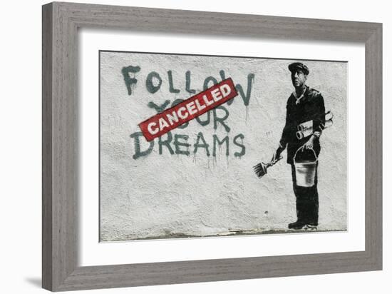 Cancelled Dreams-Banksy-Framed Giclee Print