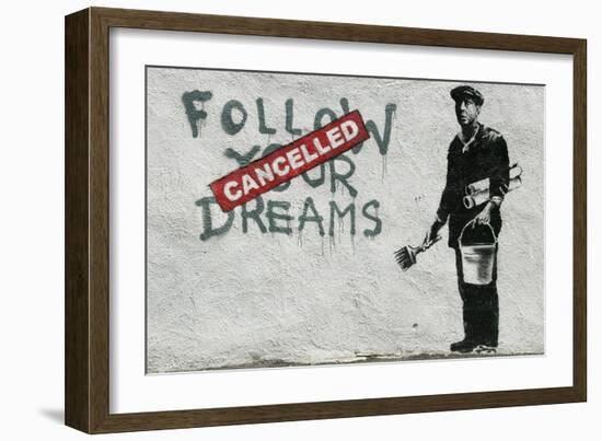 Cancelled Dreams-Banksy-Framed Giclee Print