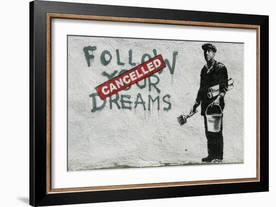 Cancelled Dreams-Banksy-Framed Giclee Print