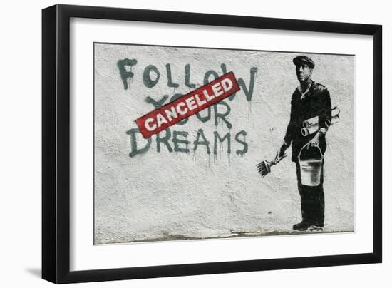 Cancelled Dreams-Banksy-Framed Giclee Print