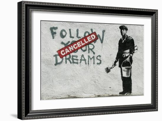 Cancelled Dreams-Banksy-Framed Giclee Print