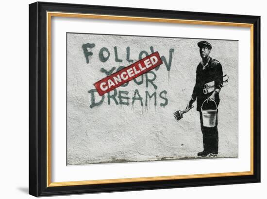 Cancelled Dreams-Banksy-Framed Giclee Print