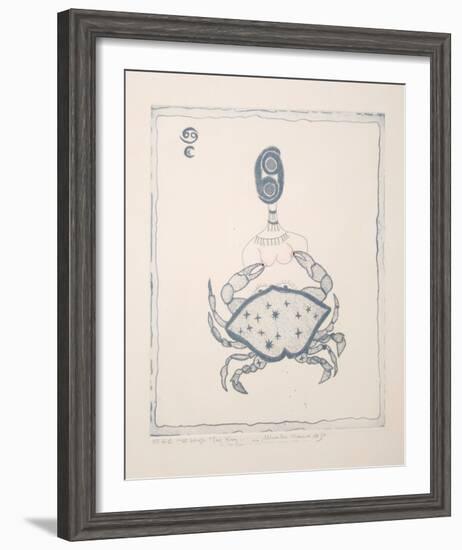 Cancer Crab-Mireille Kramer-Framed Limited Edition